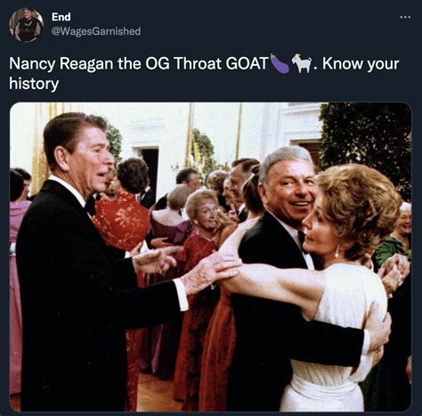 Where Did The 'Nancy Reagan Throat Goat' Joke 